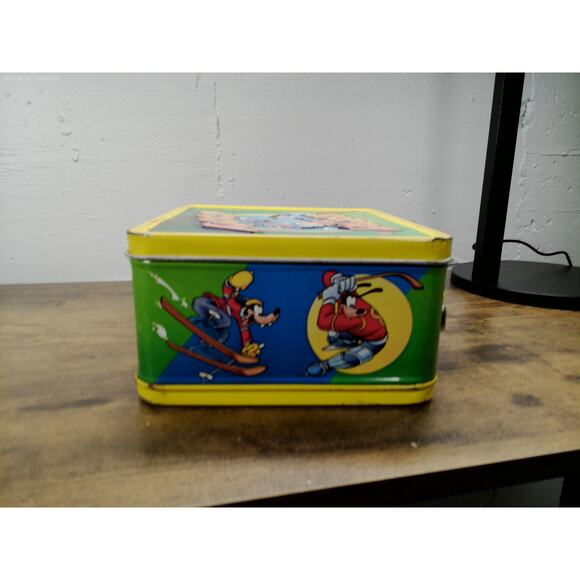 Vintage 1983 Disney Sport Goofy Metal Lunchbox with Thermos – Aladdin Industries - Picture 6 of 8